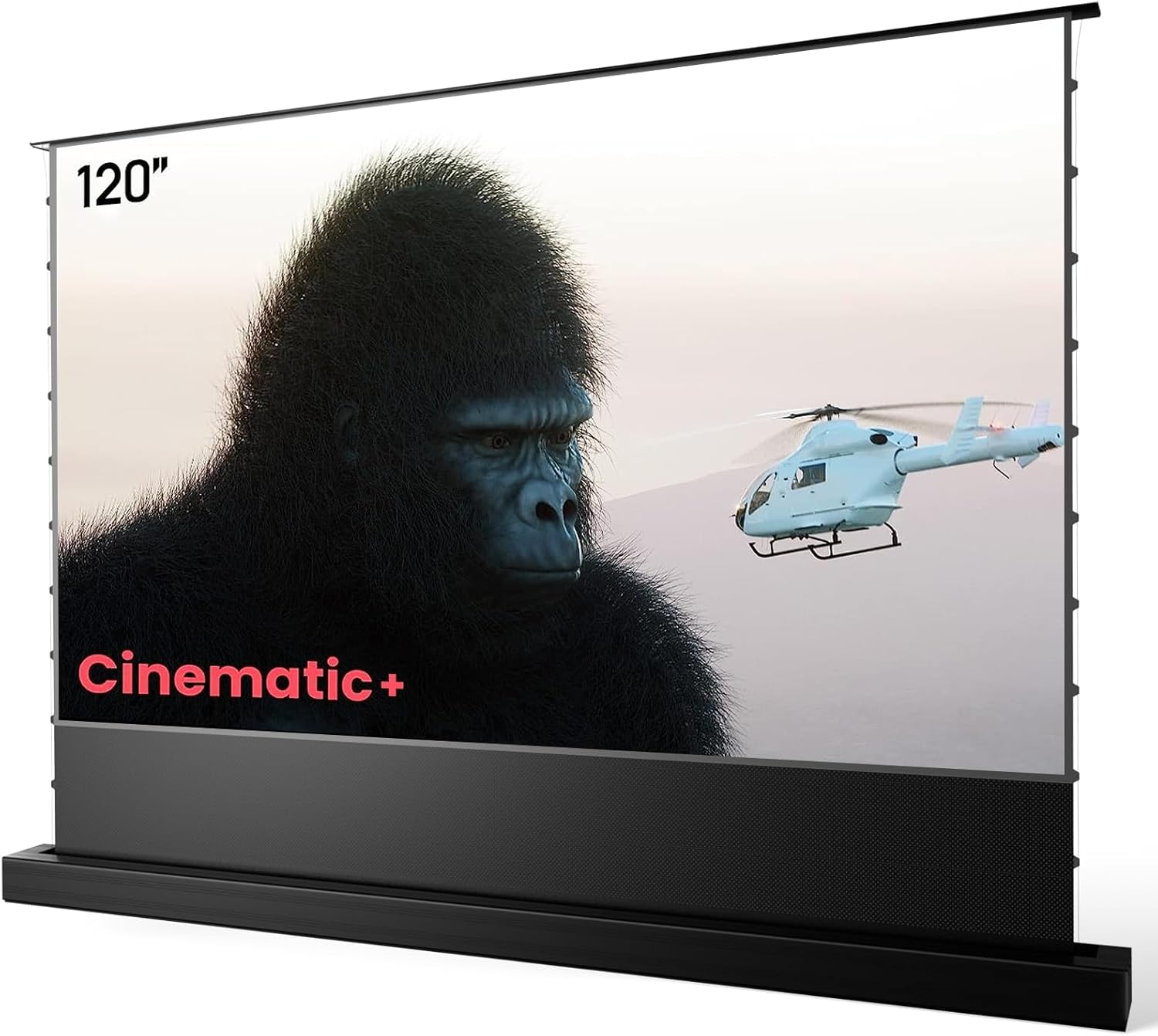 AWOL VISION 120_electric floor rising projector screen
