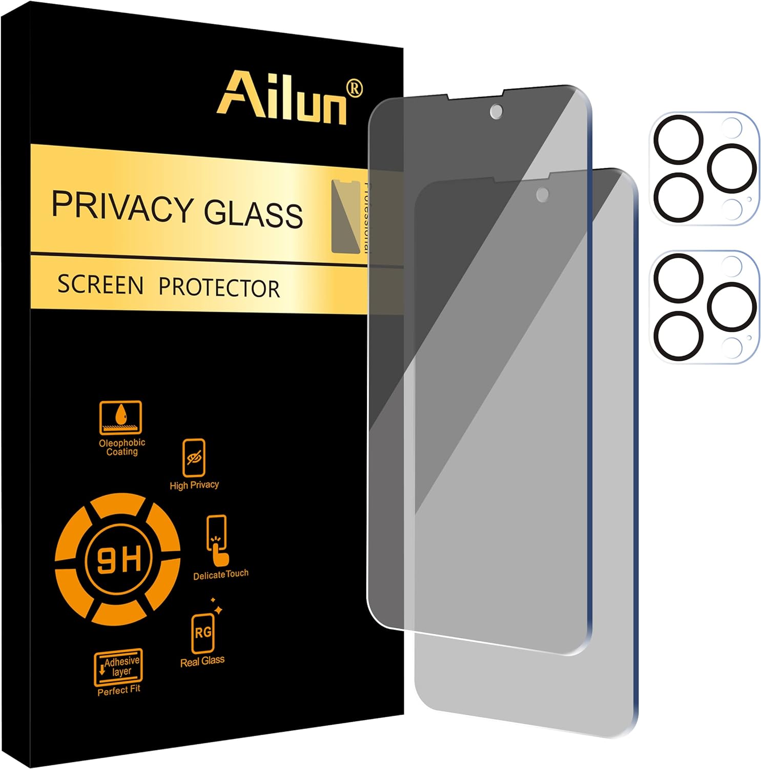 Ailun 2Pack Privacy_Privacy screen protector iphone 14 pro max