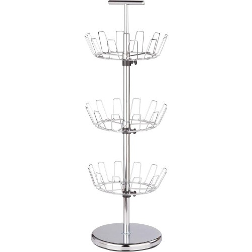 Honey-Can-Do 3 Tier Chrome Shoe Tree, 25 lbs