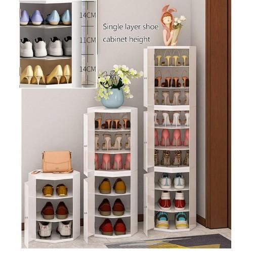 360° Rotating Shoe Rack,3/6/9/12/15-Tiers Shoe Rack Organizer, Narrow Shelf Floor Standing Shelves,Storage Display Rack,Space Saving,Freestanding Shoe Storage Cabinet,for Entryway Living Roo