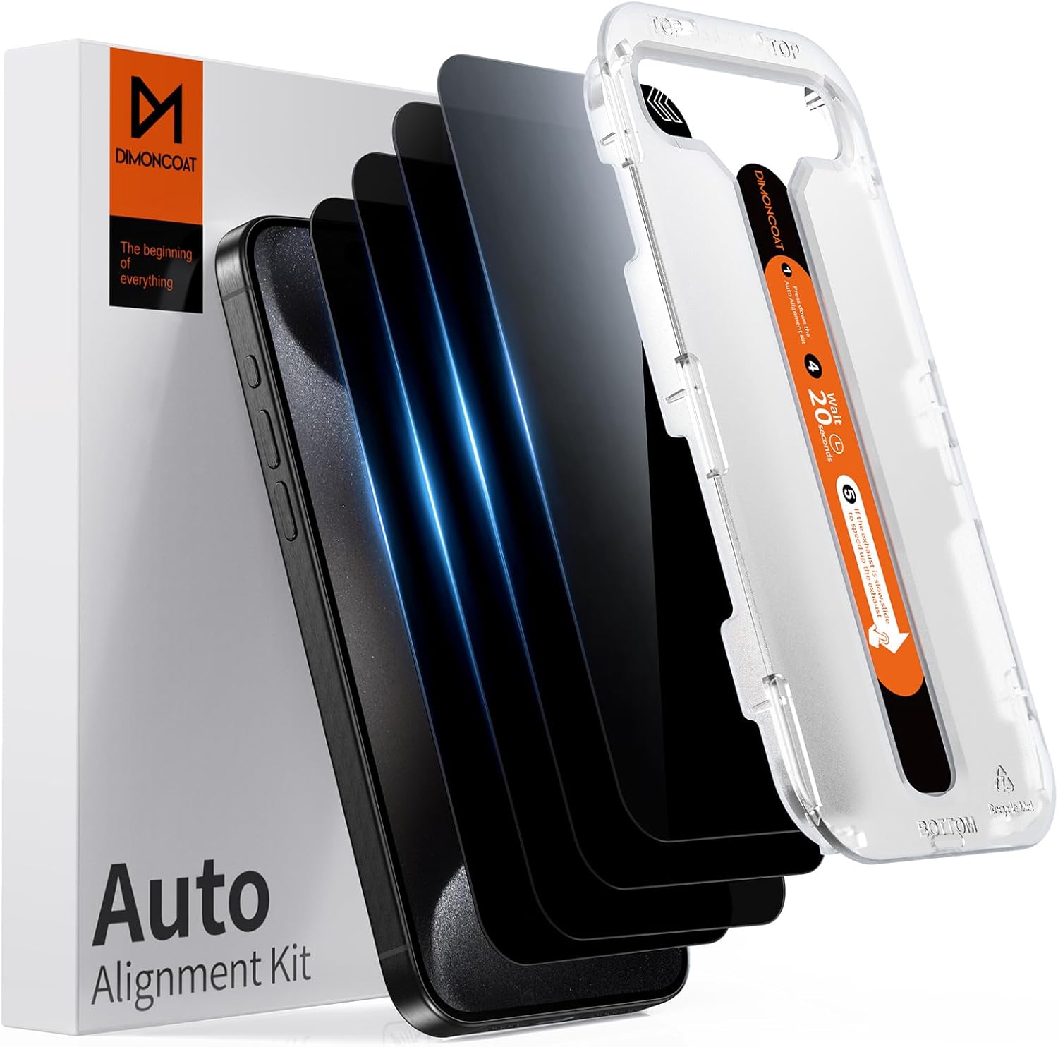 DIMONCOAT 4-PACK Privacy_privacy screen protector iphone 15 pro max