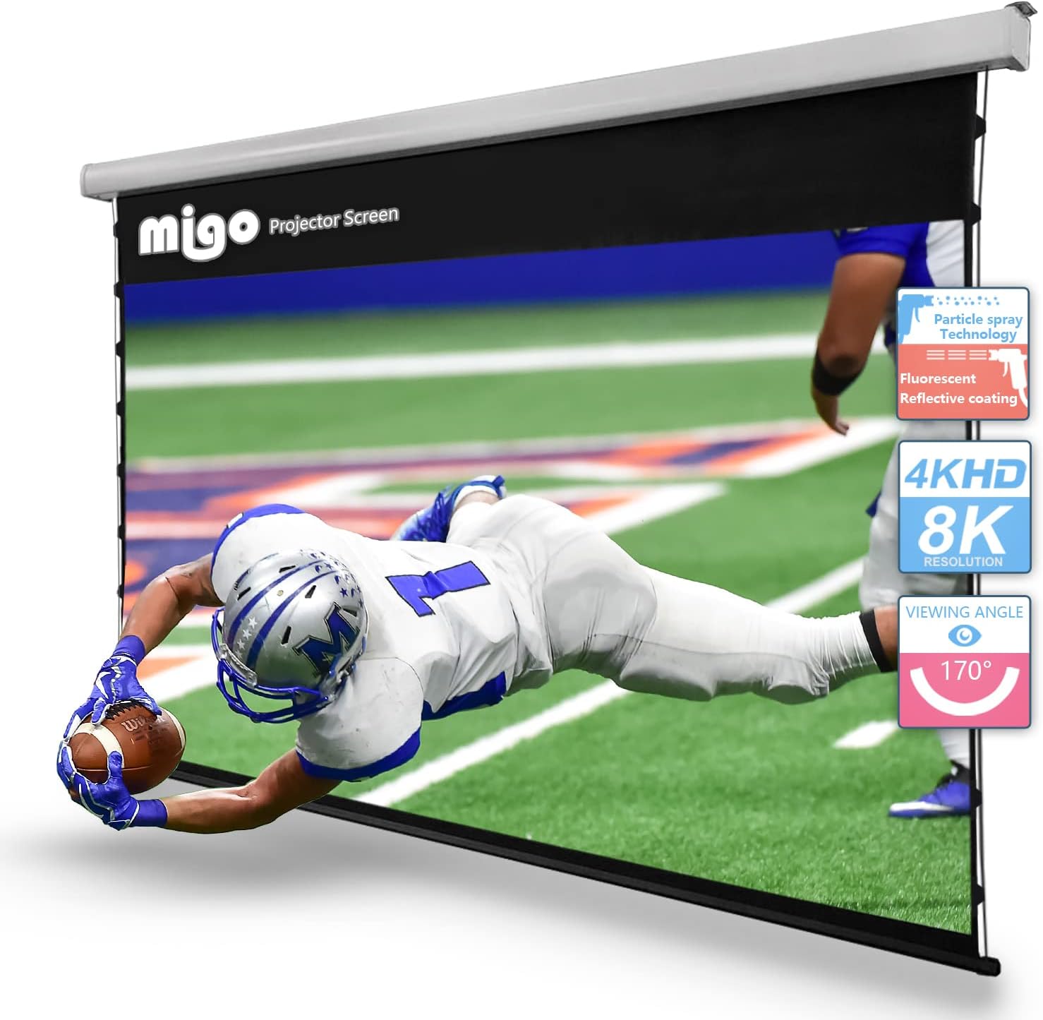 MIGO 120inch Projector_electric floor rising projector screen