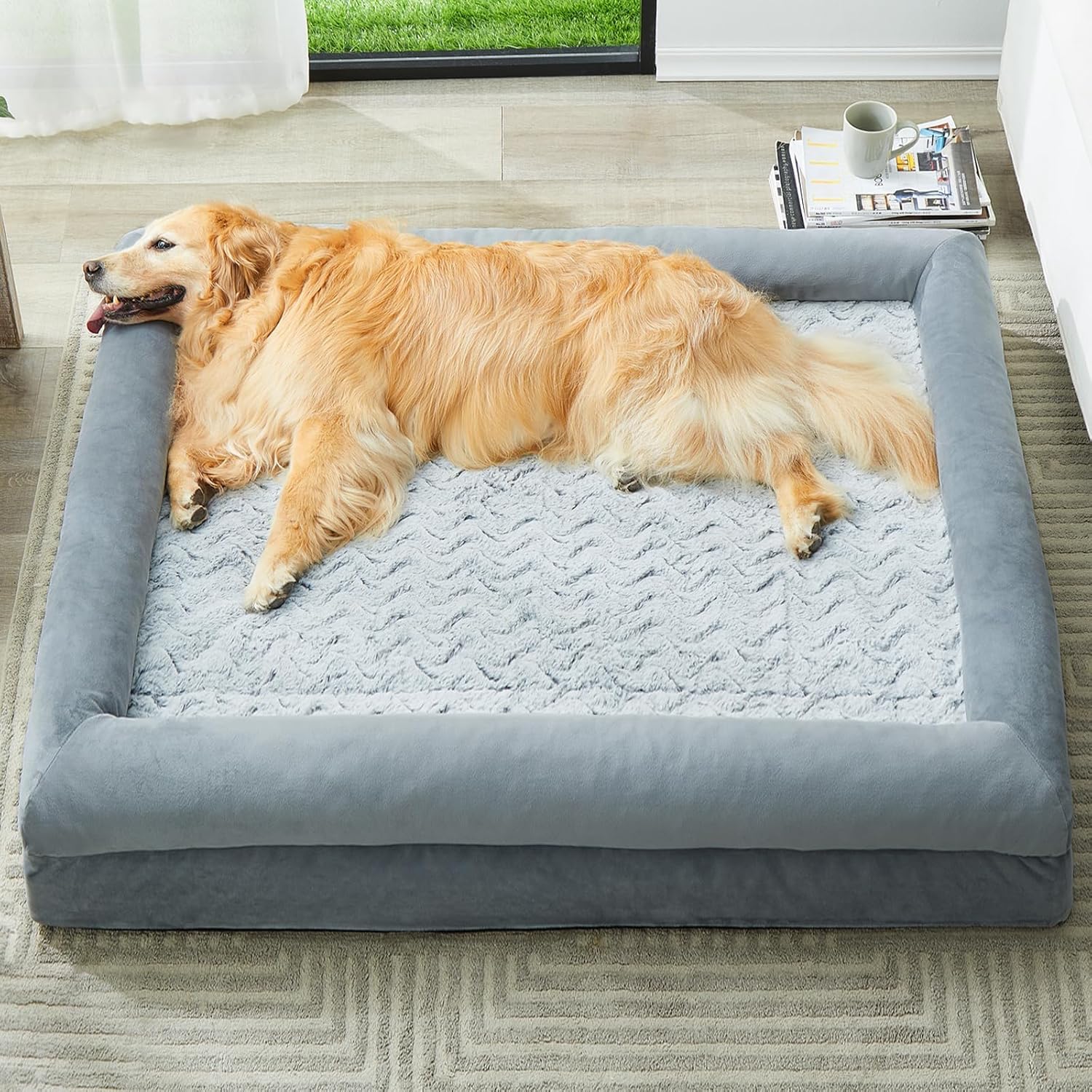 WNPETHOME Orthopedic Dog_Human dog bed adjustable