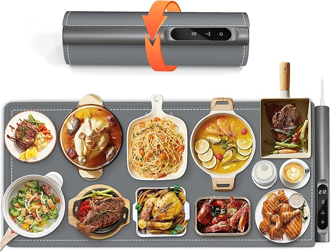 Graphene Food Warmer Mat (36” x 16”) - Top best food warming mat
